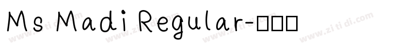 Ms Madi Regular字体转换